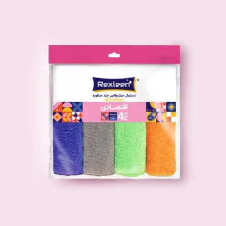 دستمال میکرو فایبر چند منظوره اقتصادی 4 عددی
